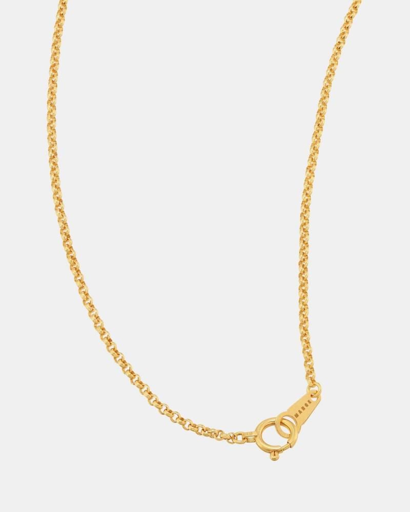 Circle  link necklace (18K gold)