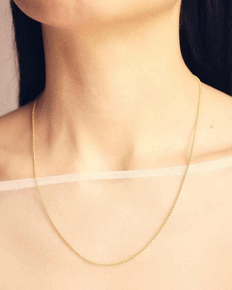 Circle  link necklace (18K gold)