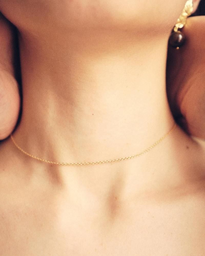 Oval  link necklace (18K gold)