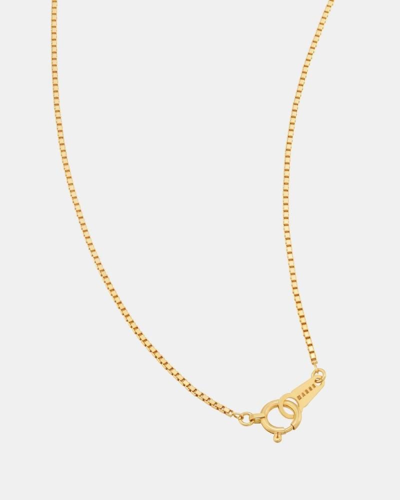 Square link necklace (18K gold)