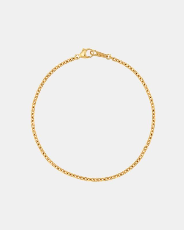 Beans link bracelet (18K gold)