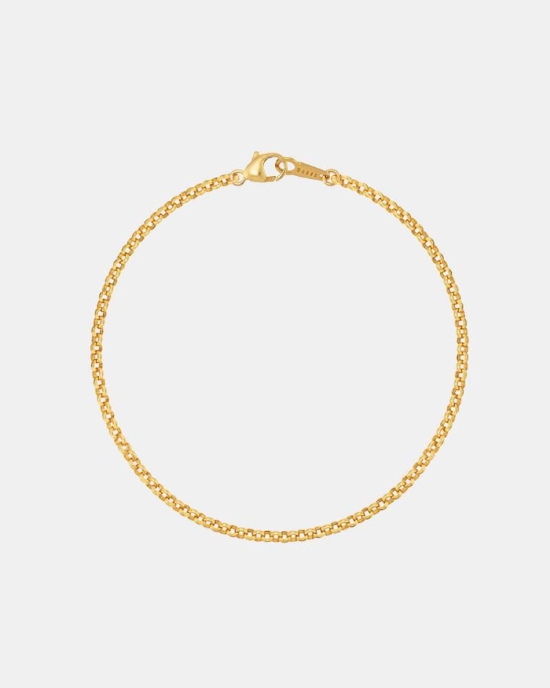 Circle link bracelet (18K gold)