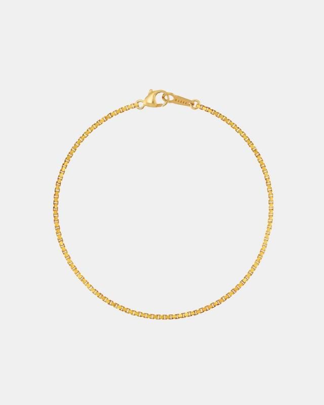 Square link bracelet (18K gold)