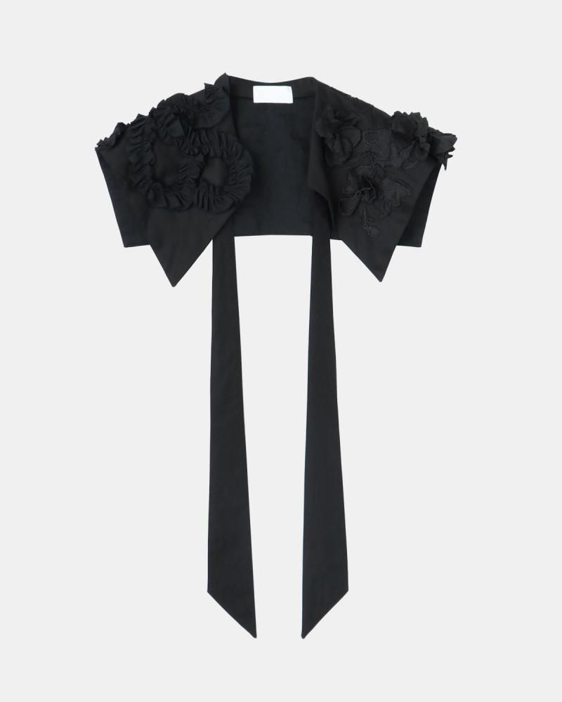 Wool mix decorative collar