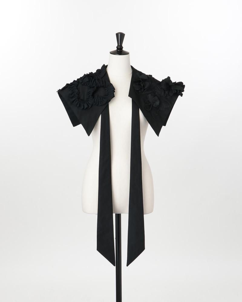Wool mix decorative collar