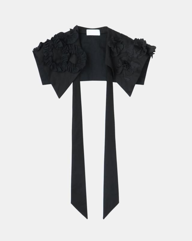 Wool mix decorative collar