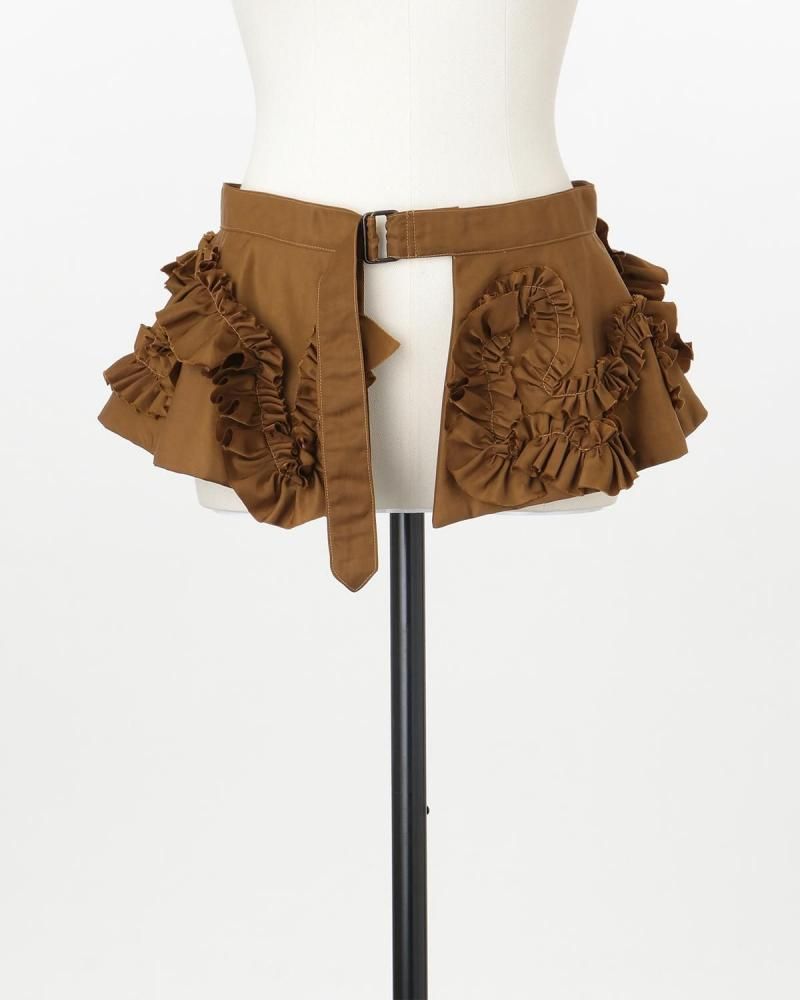 Taffeta frill detail belt