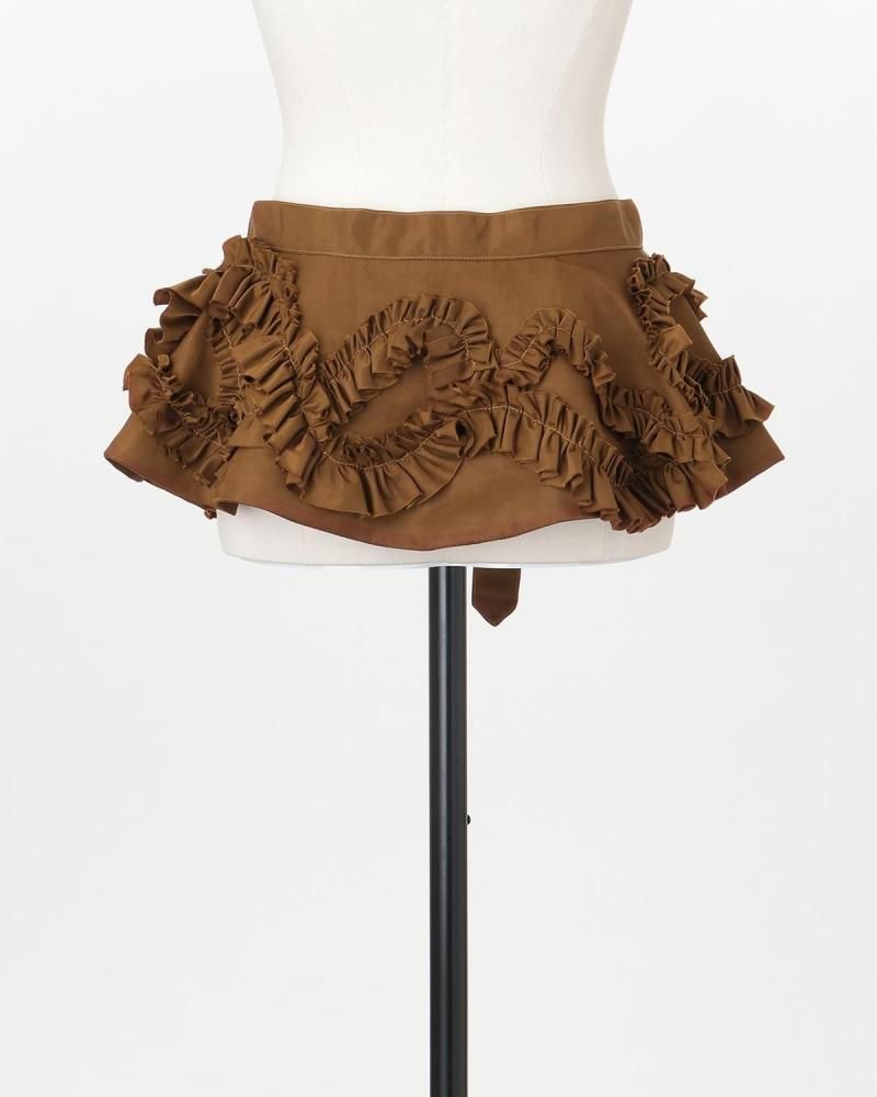 Taffeta frill detail belt