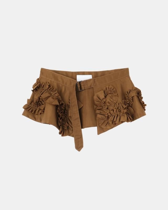 Taffeta frill detail belt