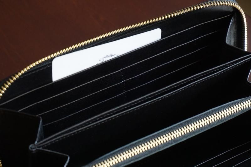 モンブラン 115841 ナイトフライト トラベルウォレット ラウンドジップ ブライドルレザー ラウンドジッパー長札財布 No.107