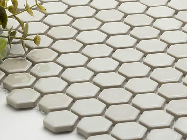 美濃焼タイル モザイクタイル 22mm六角形 Tm22hex