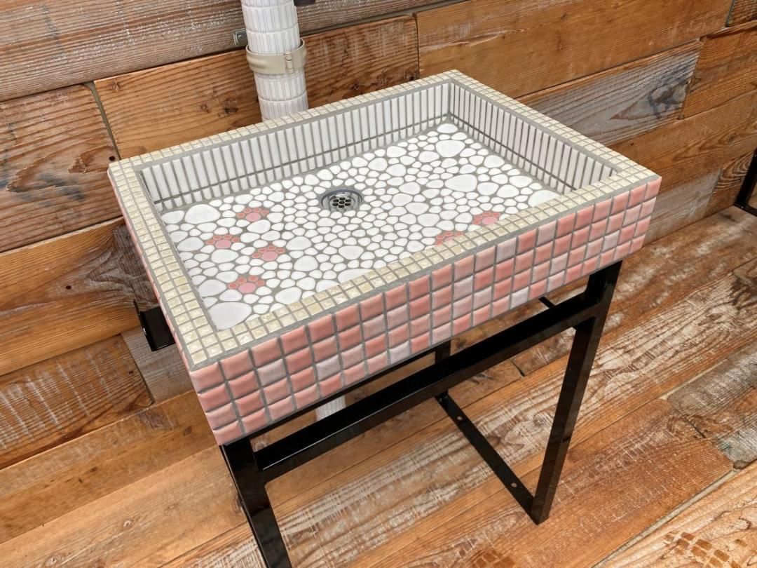 在庫あり/屋外専用*床置きで使いやすい浅型スクエア!モザイク 在庫あり/屋外専用*床置きで使いやすい浅型スクエア!モザイク