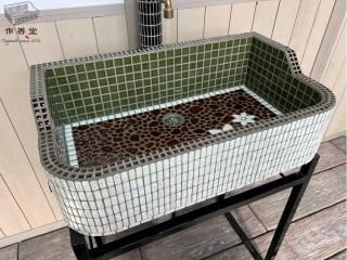 美濃焼タイルシンク｜室内用・ランドリー・手洗い場【作善堂】レトロで