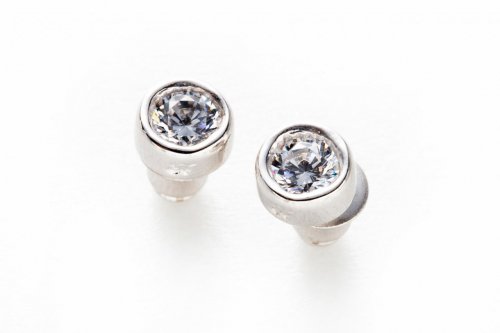 jewel pierced -cristal silver-