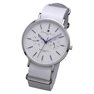 フ*ロ様 BR61J）★完動腕時計★Marino★サン＆ムーン シルバー日付 フ*ロ様 BR61J）☆完動腕時計☆Marino☆サン＆ムーン シルバー