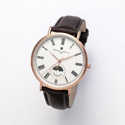 SM25103-PGWH】マルチカレンダー/ムーンフェイズ | サルバトーレマーラ