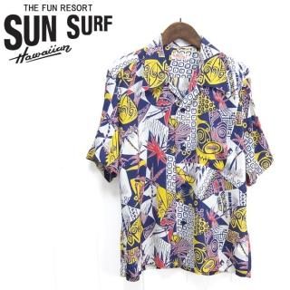 󥵡 SunSurf [SS38034] 2019ǯǥ Ⱦµϥ RAYON HAWAIIAN SHIRT HAWAIIAN PICTOGRAPH