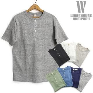 <img class='new_mark_img1' src='https://img.shop-pro.jp/img/new/icons59.gif' style='border:none;display:inline;margin:0px;padding:0px;width:auto;' />[᡼ز]ϥ WAREHOUSE [4601HENLEY]  Ⱦµ إ꡼ T ̵ S/S HENLEY NECK TEE 