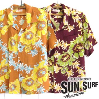 󥵡 SunSurf [SS38315]2020ǯǥ Ⱦµ ϥ S/S RAYON HAWAIIAN SHIRT