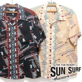 󥵡 SunSurf [SS38323]2020ǯǥ Ⱦµ ϥ S/S RAYON HAWAIIAN SHIRT