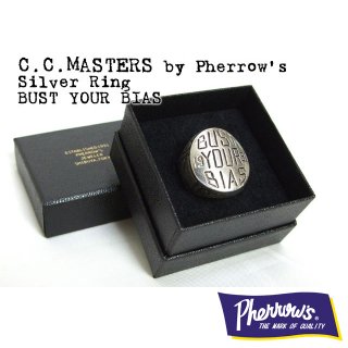 C.C.MASTERS（シーシーマスターズ）by Pherrow's(フェローズ) シルバーリング「BUST YOUR BIAS」