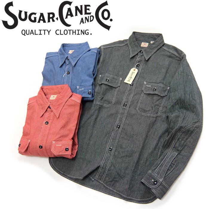 シュガーケーン SUGAR CANE [SC25511] ジーンコード ワークシャツ JEAN CORD L/S WORK SHIRT
