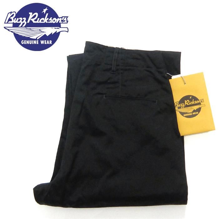 バズリクソンズ BuzzRickson's [BR41860]WILLIAM GIBSON COLLECTION ブラック チノ トラウザー チノパン  BLACK CHINO 1942 MODEL