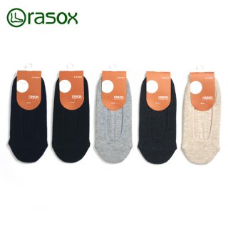 [メール便可]靴下 ラソックス rasox ベーシック カバー ソックス 男性用 女性用