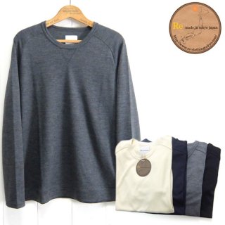 Re made in tokyo japan [3320A-CT] ドレス ウール ニット クルーネック Dress Wool Knit Crew Neck