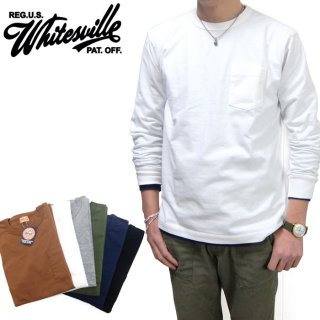 ホワイツビル Whitevill[WV67732] 長袖 ポケット Tシャツ/Made in Japan