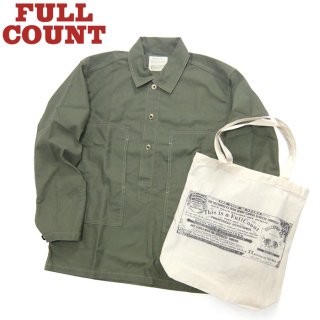 フルカウント FULL COUNT[4050-1]オリジナル トートバッグ付 USアーミー プルオーバーシャツ US Army Pullover Shirt