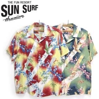 󥵡 SunSurf [SS38569]2021ǯǥ Ⱦµ ϥ RAYON HAWAIIAN SHIRT