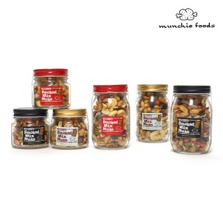 munchie foods マンチーフーズ [MFSNB]スモークミックスナッツ ボトル Smoked Mix Nuts in Bottle ロングボトル(245g)