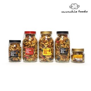 munchie foods マンチーフーズ [MFSNB]スモークミックスナッツ ボトル Smoked Mix Nuts in Bottle ラージボトル(480g)