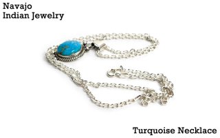 NAVAJO Indian Jewelry ナバホ族 インディアンジュエリー/ Necklace Turquoise ネックレス ターコイズ/シルバー