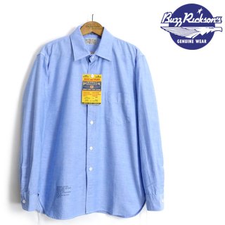 Хꥯ BuzzRickson's [BR28824]  Ĺµ åե  SHIRT,MANS,COTTON OXFORD CLOTH,4oz.BLUE