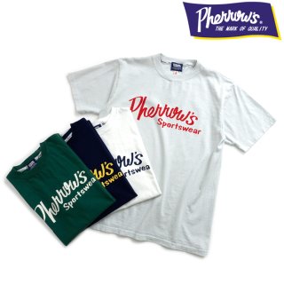 [メール便可]フェローズ Pherrow's [23S-PT1] 半袖 定番ロゴプリントTシャツ 