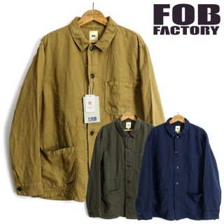 FOBファクトリー [F2413] ヘンプシャツ ジャケット HEMP SHIRT JACKET 日本製
