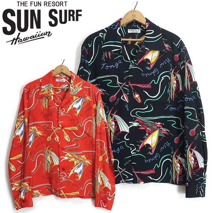 サンサーフ SunSurf [SS29205] 2024年モデル 長袖 アロハシャツ