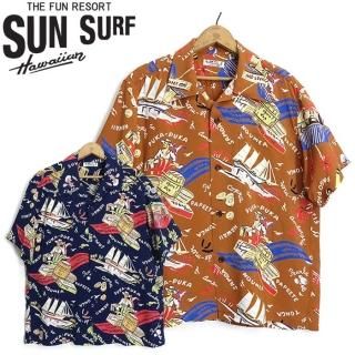 󥵡 SunSurf [SS39223] 2024ǯǥȾµ ϥ RAYON HAWAIIAN SHIRT 