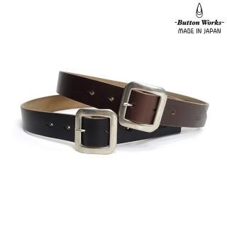 ܥ [BW-0106] Horween Chromexcel Leather Belt with North & Judd Vintage Buckle २ ٥