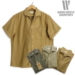 ϥ WAREHOUSE Lot 3091 Ⱦµ ץ󥫥顼 S/S OPEN COLLAR SHIRTS 