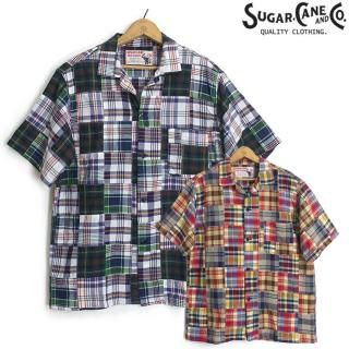 奬 SUGAR CANE [SC39300] Ⱦµ  ޥɥ饹å ѥå  INDIA MADRAS CHECK S/S SHIRT 