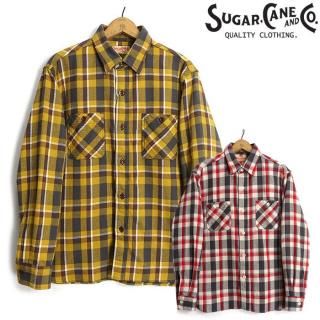 奬 SUGAR CANE [SC29361] Ĺµ ĥå ͥ륷  TWILL CHECK WORK SHIRT 
