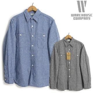 ϥ WAREHOUSE Lot 3055 Ĺµ 󥬥å  A LONG SLEEVE CHECK WORK SHIRTS 