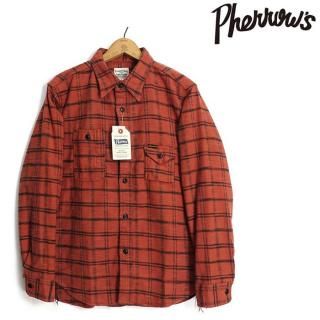 ե Pherrow's [24W-750WS-C] 饤ȥեͥ륷 LIGHT FLANNEL WORK SHIRT 