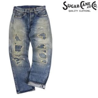 SUGARCANE [SC41947SR] 14.25oz 󥰲ù ǥ˥ѥ 쥮顼ȥ졼 DENIM 1947 REMAKE AGED MODEL