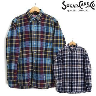 <img class='new_mark_img1' src='https://img.shop-pro.jp/img/new/icons14.gif' style='border:none;display:inline;margin:0px;padding:0px;width:auto;' />奬SUGARCANE [SC29513] Ĺµ ǥ ޥɥ饹å BD INDIA MADRAS CHECK L/S BUTTON DOWN SHIRT
