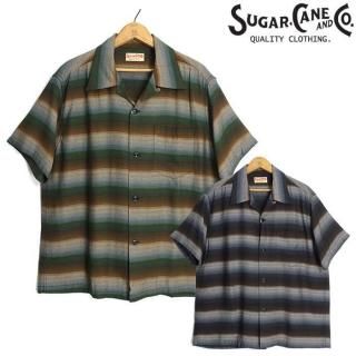 <img class='new_mark_img1' src='https://img.shop-pro.jp/img/new/icons14.gif' style='border:none;display:inline;margin:0px;padding:0px;width:auto;' />奬 SUGARCANE [SC39521] Ⱦµ 졼󥷥 ץ󥫥顼 ܡ RAYON BORDER S/S OPEN SHIRTS 