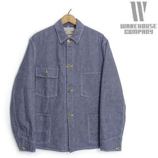 <img class='new_mark_img1' src='https://img.shop-pro.jp/img/new/icons14.gif' style='border:none;display:inline;margin:0px;padding:0px;width:auto;' />ϥ WAREHOUSE Lot 2195 INDIGO PINCHECK CHANGE BUTTON COVERALL ǥ ԥå С 